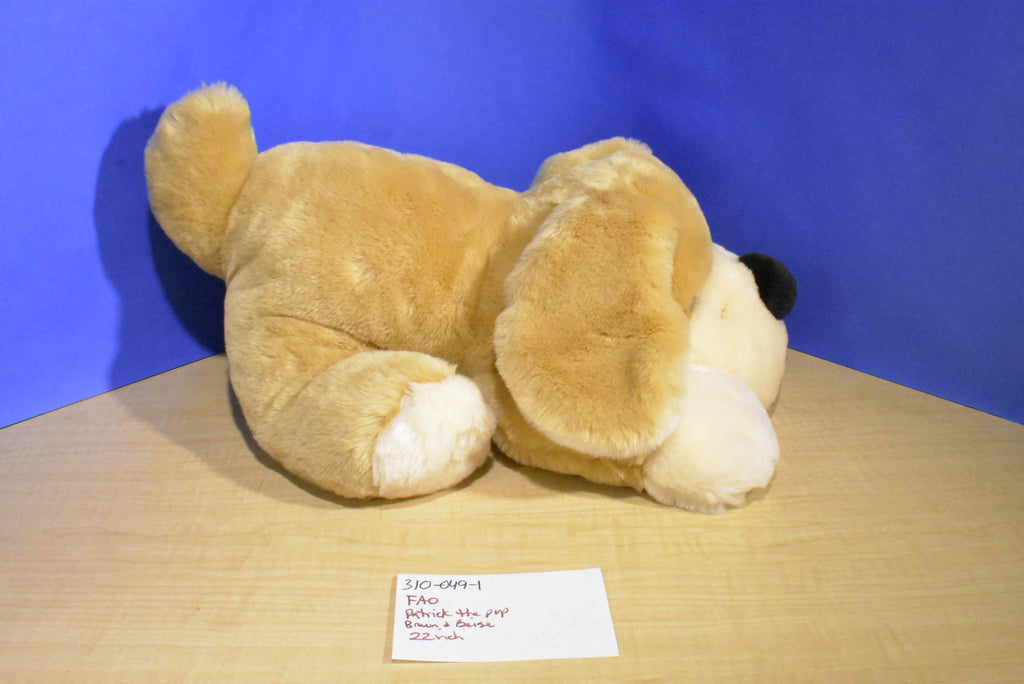 FAO Schwarz Patrick The Pup Brown Beige Plush Hurricane Jack Surplus