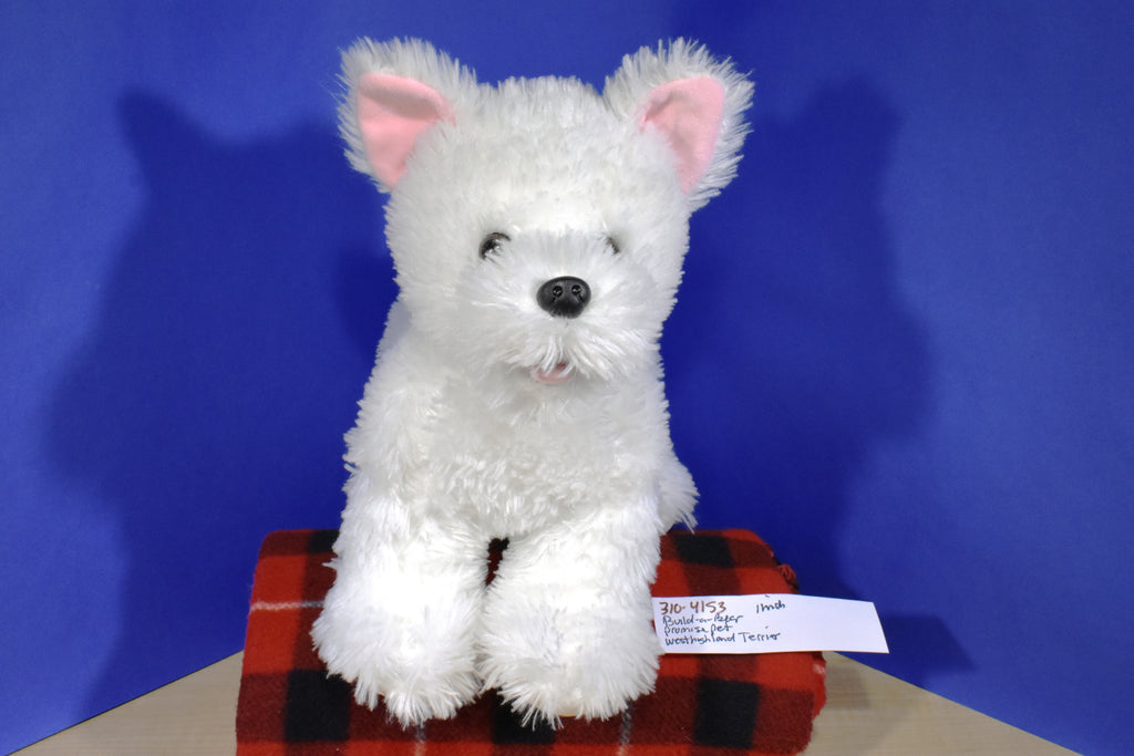 Build a Bear White good Terrier Plushie