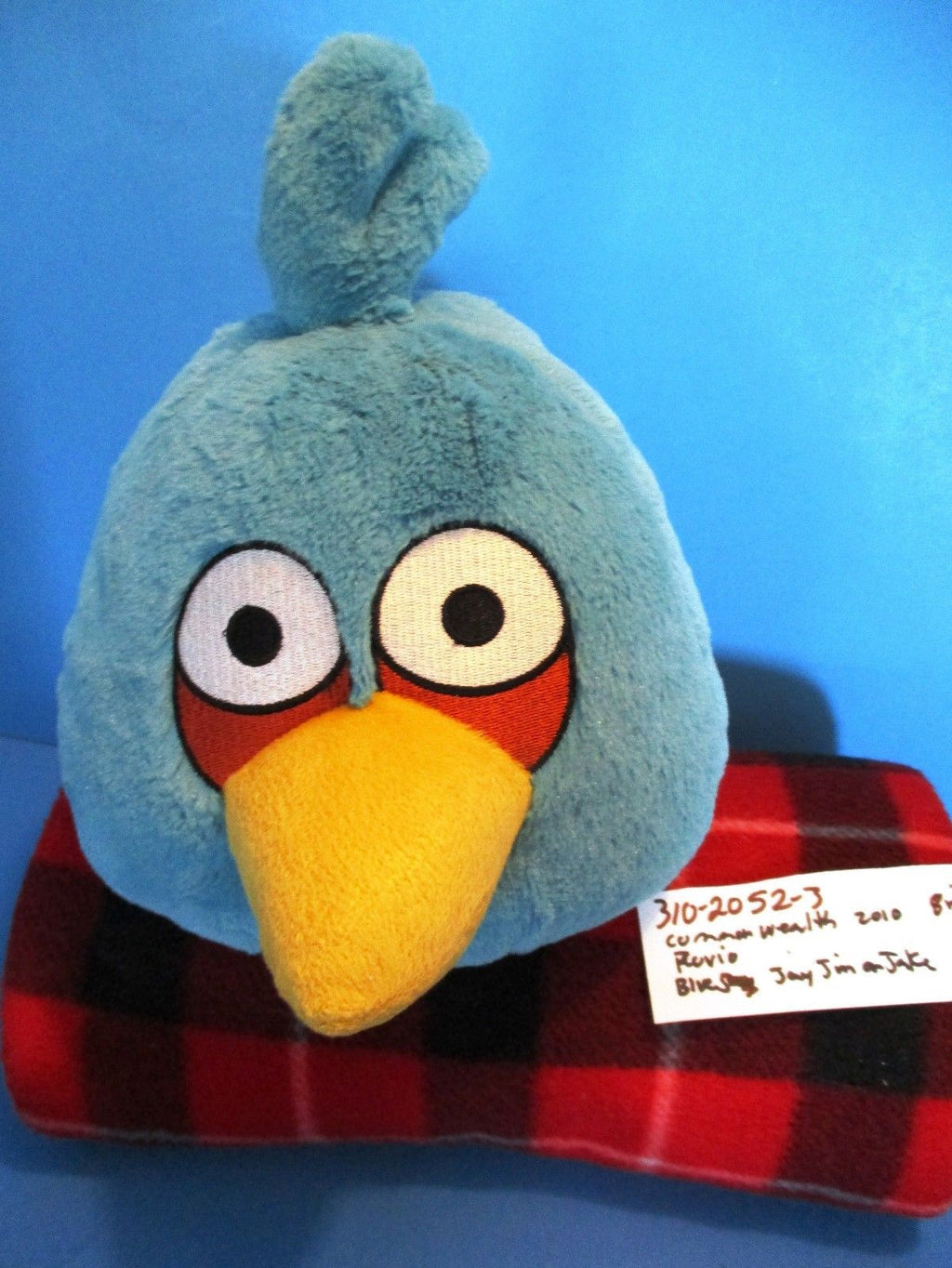 blue angry bird plush