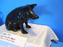 Cast Iron Black Pig Bank