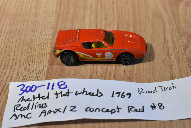 Mattel 1969 Hot Wheels Redlines AMC AMX/2 Concept