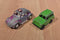 Tootsietoys 4 Cars Equipment Truck, Land Rover, Volkswagon, Jeep