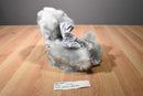 G A C Silver Teddy Bear 2000 Beanbag Plush