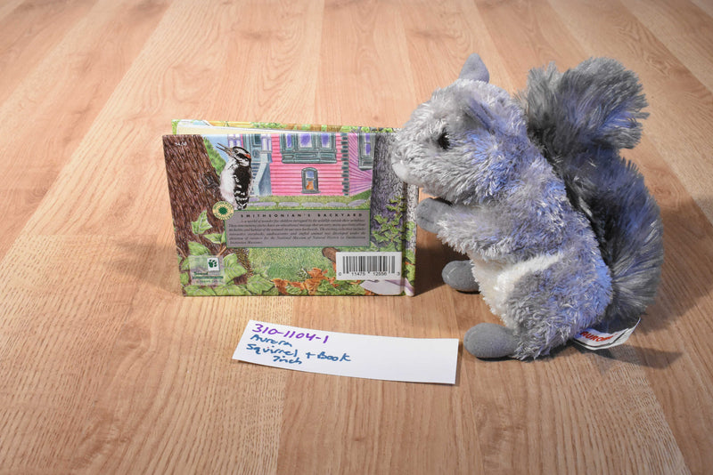 Aurora Flopsies Nutty Grey Squirrel Plush and Book