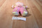 Fisher Price Baby's First Doll Pink Girl Rattle 2008 Plush