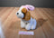 Best Made Toys Target Saint Bernard Puppy Dog with Pink Bunny Rabbit Ears Plush