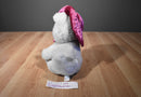 Toy Connection Grey Tabby Cat Pink Hat and Bow Plush