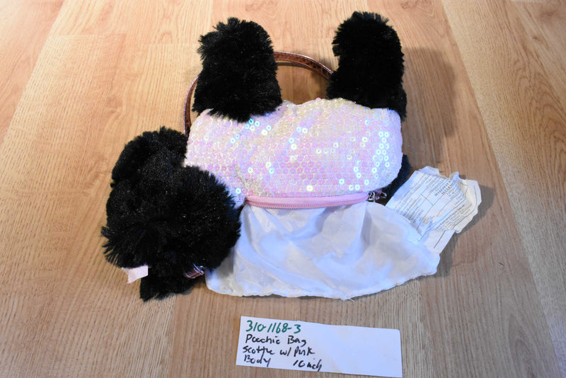 Poochie & Company Scottish Terrier With Pink Sequins Bag Purse