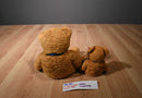 Ty Beanie Buddy 1999 and Baby 1998 Fuzz Tan Teddy Bear Beanbag Plush