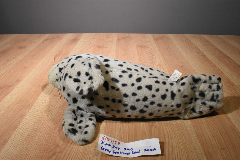 K & M Grey Spotted Seal 2005 Beanbag Plush