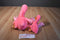 Ty Beanie Buddy 1998 and Baby 1995 Pinky Flamingos Beanbag Plushes