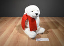 Yang Jee 1997 Polar Bear Plush With a Red Scarf