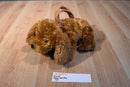 Unipak Brown Dog hand Bag Plush