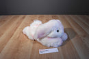 Pink and White Fluffy Floppy Bunny Rabbit Beanbag Plush