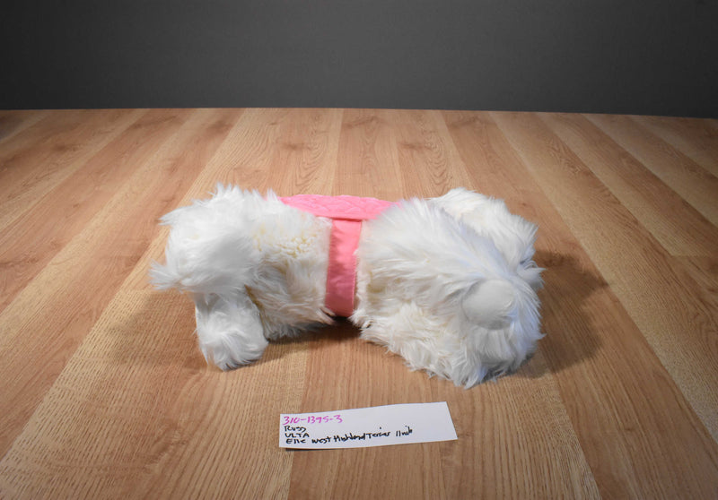 Russ ULTA Elle West Highland Terrier Beanbag Plush W/a Pink Jacket