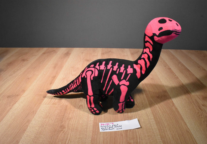 Adventure Planet Black/Pink Skeledon Brontosaurus/Apatosaurus Plush