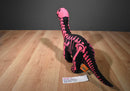 Adventure Planet Black/Pink Skeledon Brontosaurus/Apatosaurus Plush