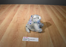 Aurora Catapillers Celeste Blue/White Cat W/ Wings 2001 Beanbag Plush