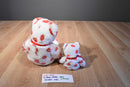 Ty Beanie Buddy 2001 and Baby 2000 Smooch Kiss Lips Teddy Bear Beanbag Plushes