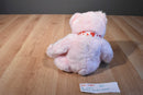 Ty Classic Blushing Pink Teddy Bear with Hearts 2003 Beanbag Plush