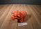 Manhattan Toy Orange Triceratops Dinosaur 2016 Beanbag Plush