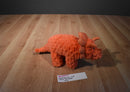 Manhattan Toy Orange Triceratops Dinosaur 2016 Beanbag Plush