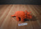 Manhattan Toy Orange Triceratops Dinosaur 2016 Beanbag Plush