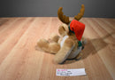 Mary Meyer Brown/White Reindeer With Red and Green Hat 1992 Plush