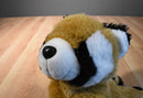 SKM Brown Black White Raccoon Beanbag Plush