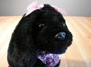 Poochie & Co. Black Lab With Pink Sequin Body Purse Bag