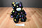 Build a bear Black Bear 2012 Plush With Colored Stars