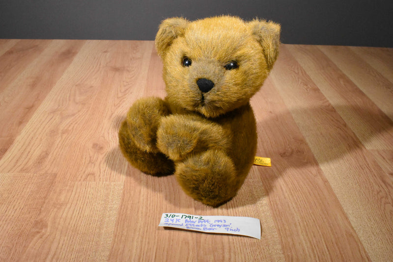 24K Polar Puff Special Effects Brown Bear Greyson 1993 Plush