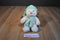 Commonwealth Snowman in Pastel Green Hat and Scarf 2001 Beanbag Plush