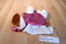 Poochie & Company Fox Hound With Pink Body Purse Bag Plush