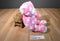 Build-a-Bear Pink With White Hearts Hug Me Bear