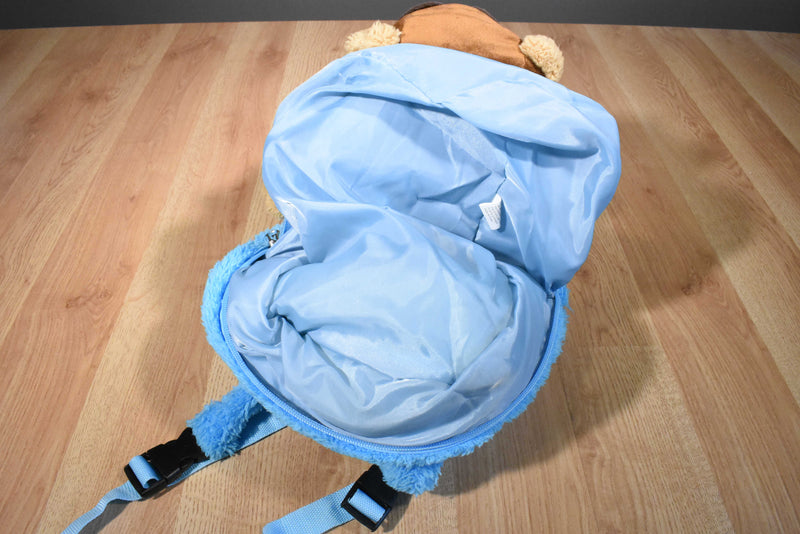 Kreative Kids Brown Teddy Bear Blue Backpack