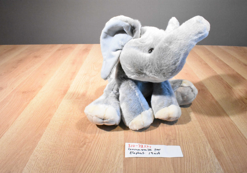 Commonwealth Floppy Grey Elephant 2001 Beanbag Plush