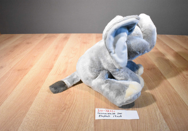 Commonwealth Floppy Grey Elephant 2001 Beanbag Plush