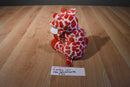 Ty Pluffies Kisser Red and White Giraffe 2007 Beanbag Plush