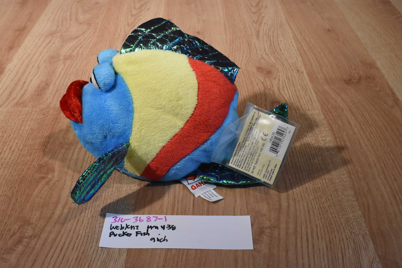 Ganz Webkinz Pucker Fish HM438 Beanbag Plush Sealed Code