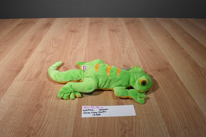 Ganz Webkinz Lemon Lime Gecko HM200 Beanbag Plush Sealed Code