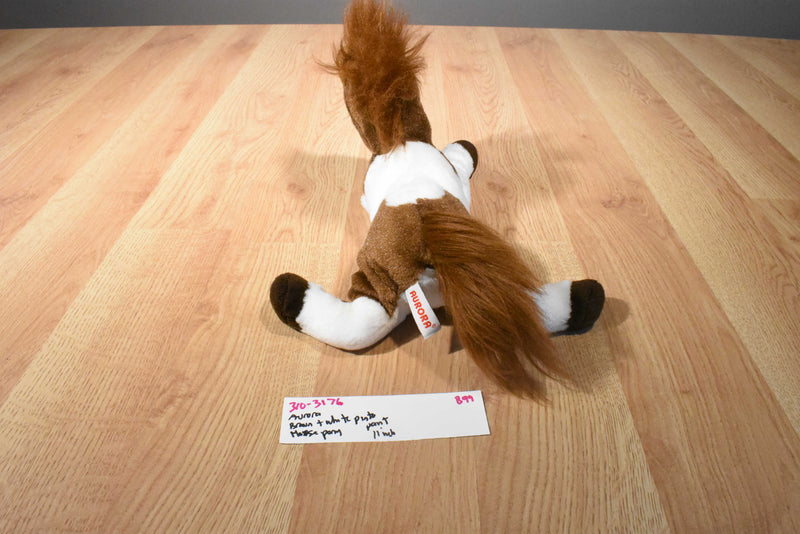 Aurora Brown and White Pinto Paint Horse Pony Plush