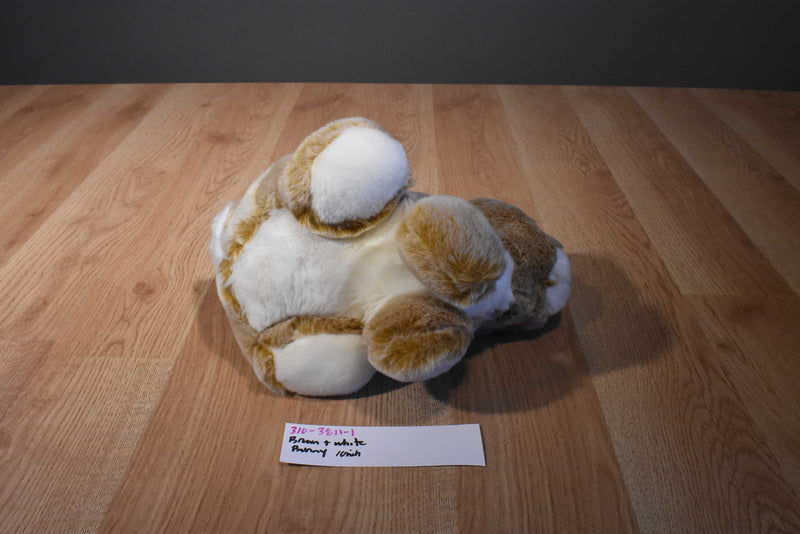 Brown and White Bunny Rabbit Plush