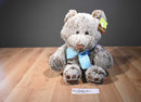 Animal Adventure Brown Bear With Blue Scarf 2017 Plush