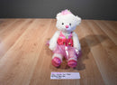 Play Wonder White Ballerina Bear 2011 Beanbag Plush in a Pink Tutu