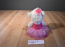 Play Wonder White Ballerina Bear 2011 Beanbag Plush in a Pink Tutu