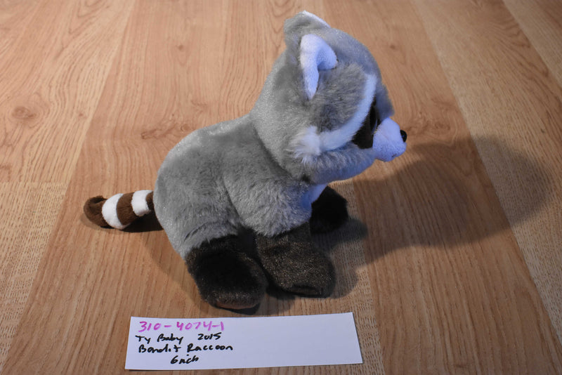 Ty Beanie Babies Bandit Raccoon 2015 Beanbag Plush