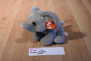 Ty Beanie Babies Whopper Grey Elephant 2015 Beanbag Plysh