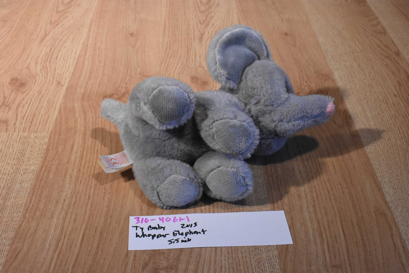 Ty Beanie Babies Whopper Grey Elephant 2015 Beanbag Plysh