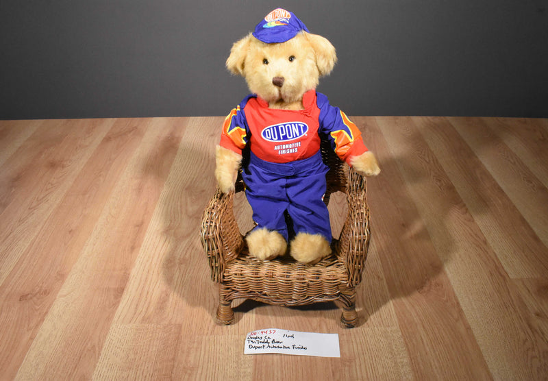 Douglas Tan Teddy Bear Plush Wearing Dupont Automotive Finishes Uniform